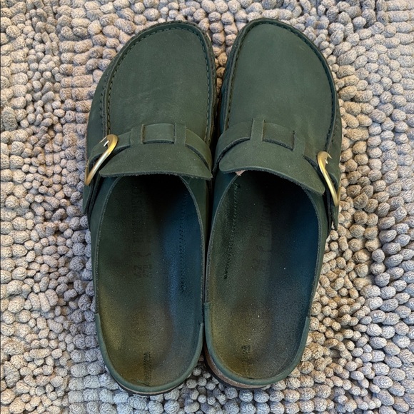 Birkenstock Buckley size 42 Green Slip-On clogs with Gold Buckle - Picture 4 of 6